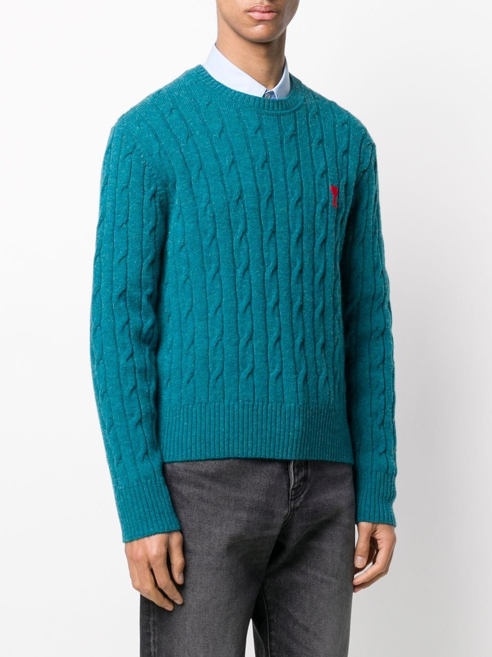 cable knit jumper - 3