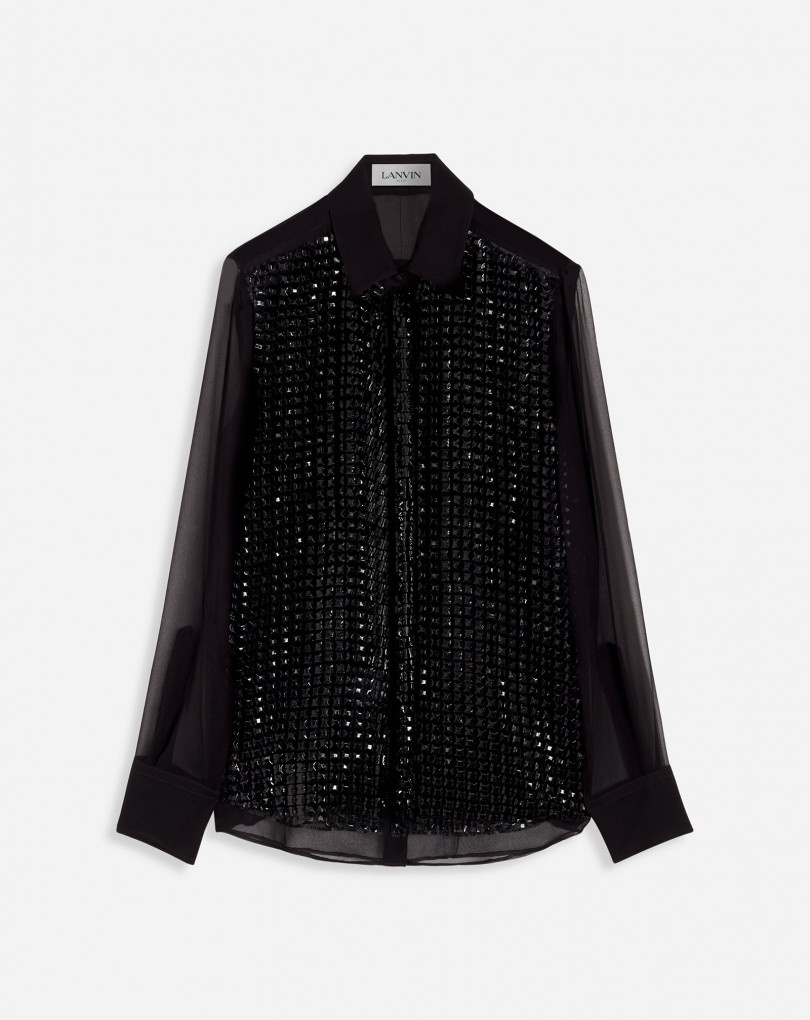 FITTED EMBROIDERED SHIRT - 1
