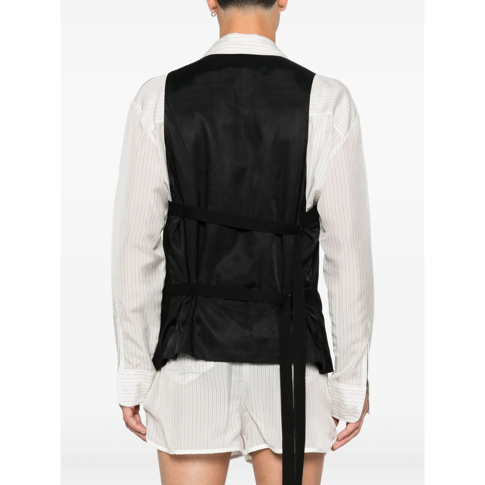 Ann Demeulemeester Black Jackets - Waistcoats & Gilets Men - 3