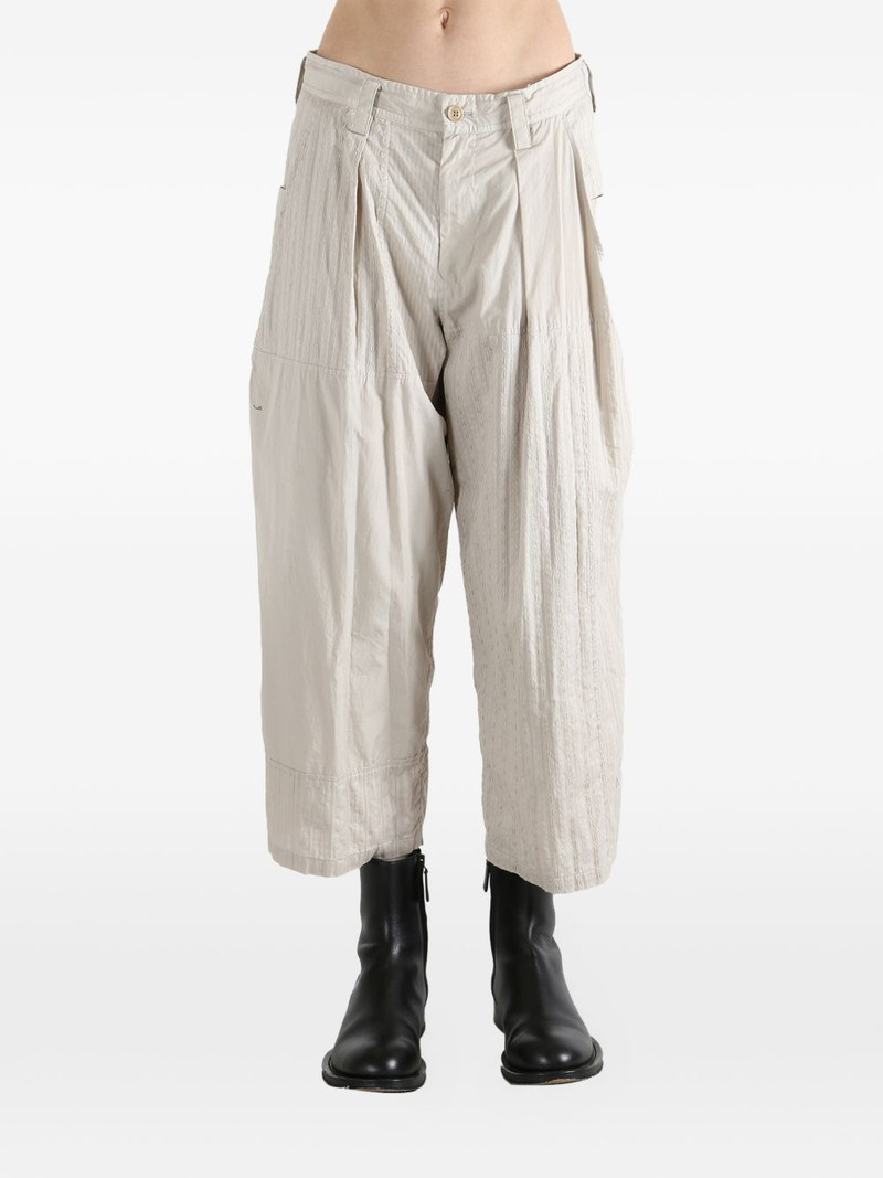 Y's pleated textured trousers outlook