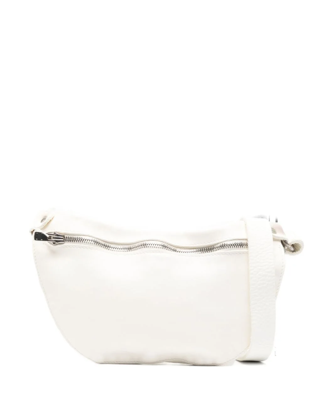 zip-up leather shoulder bag - 1