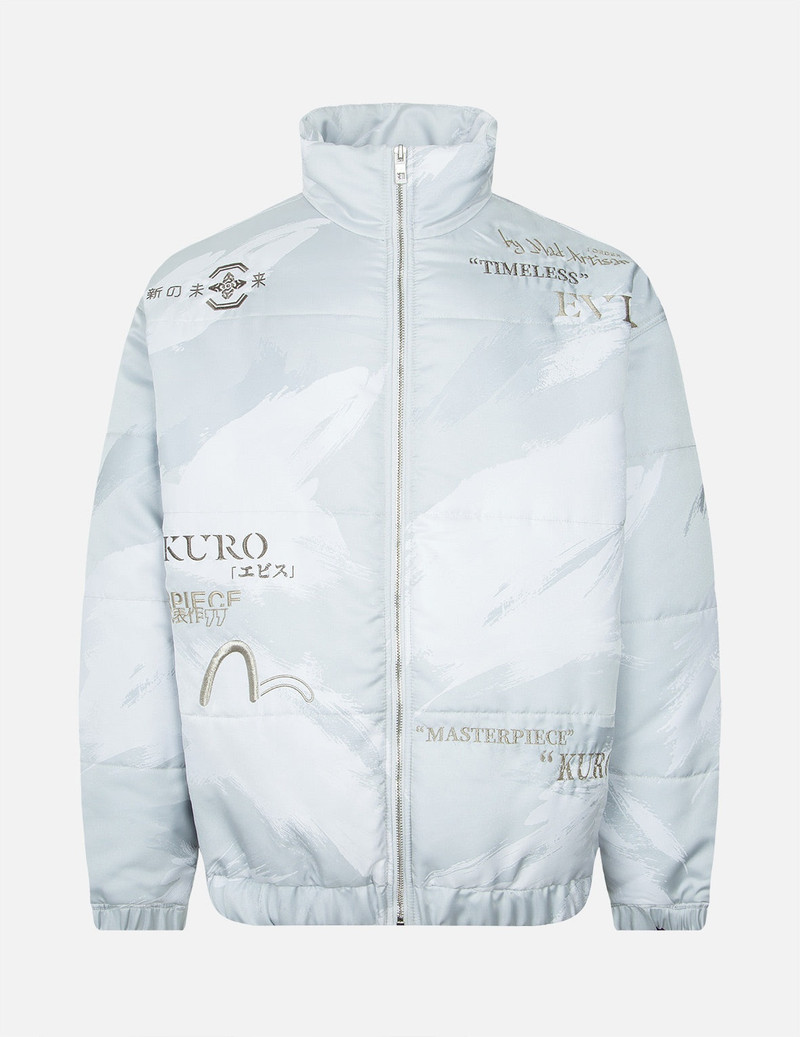 Brush Camouflage Print Padded Jacket 1