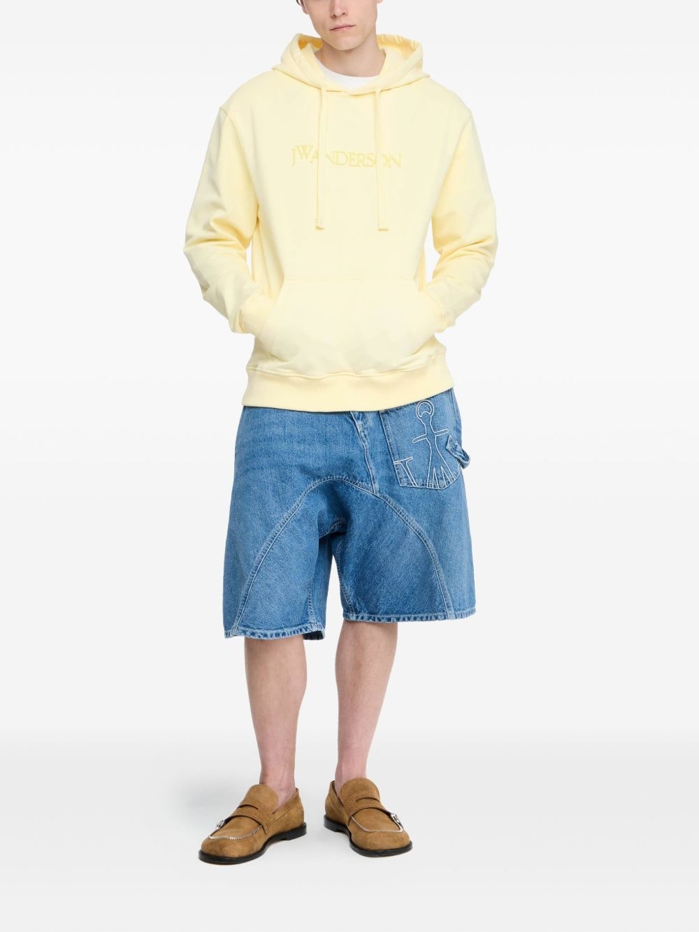 logo-embroidered hoodie - 2