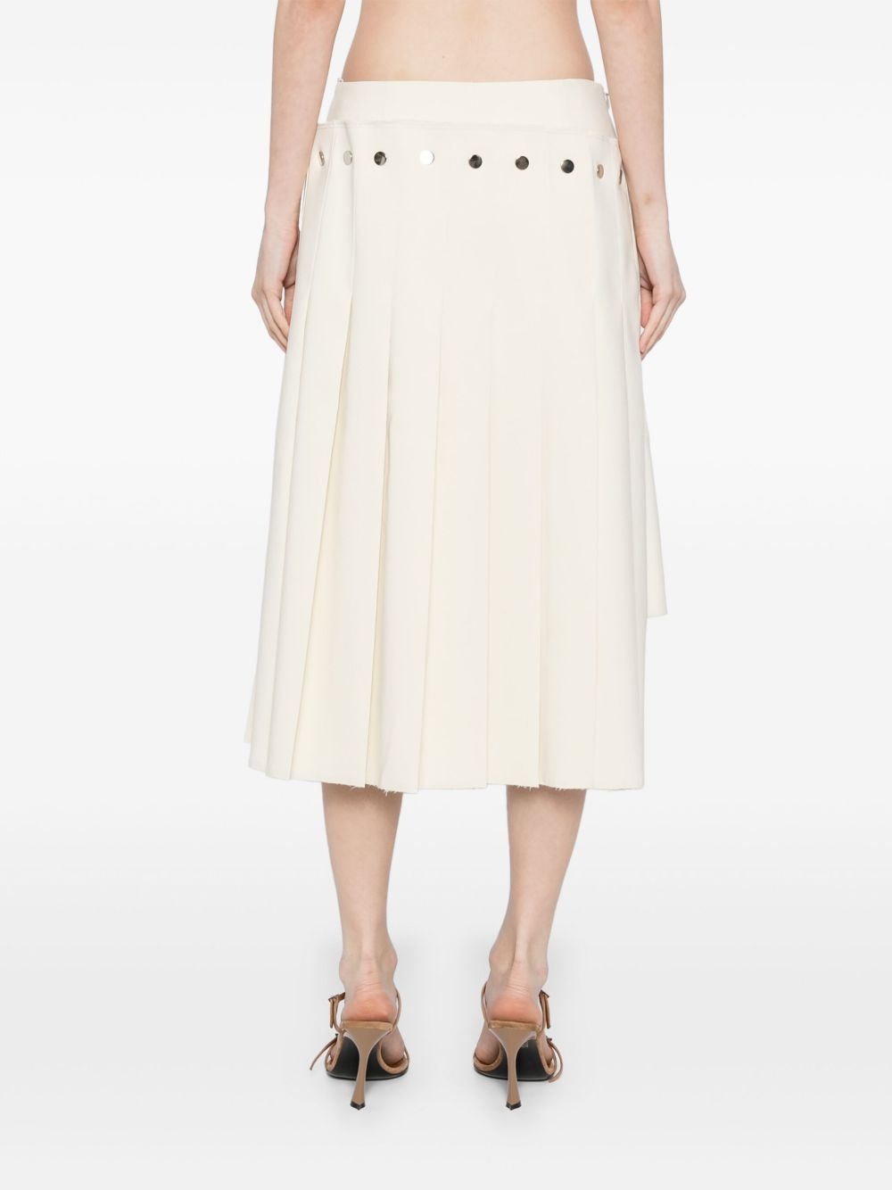 double layered pleated skirt - 4