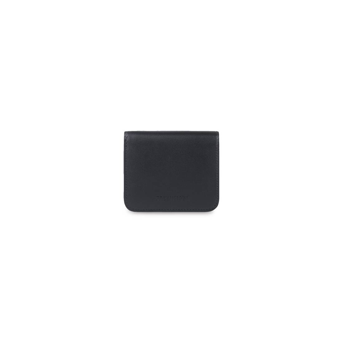 Essential Flap Coin And Card Holder in Black - 1