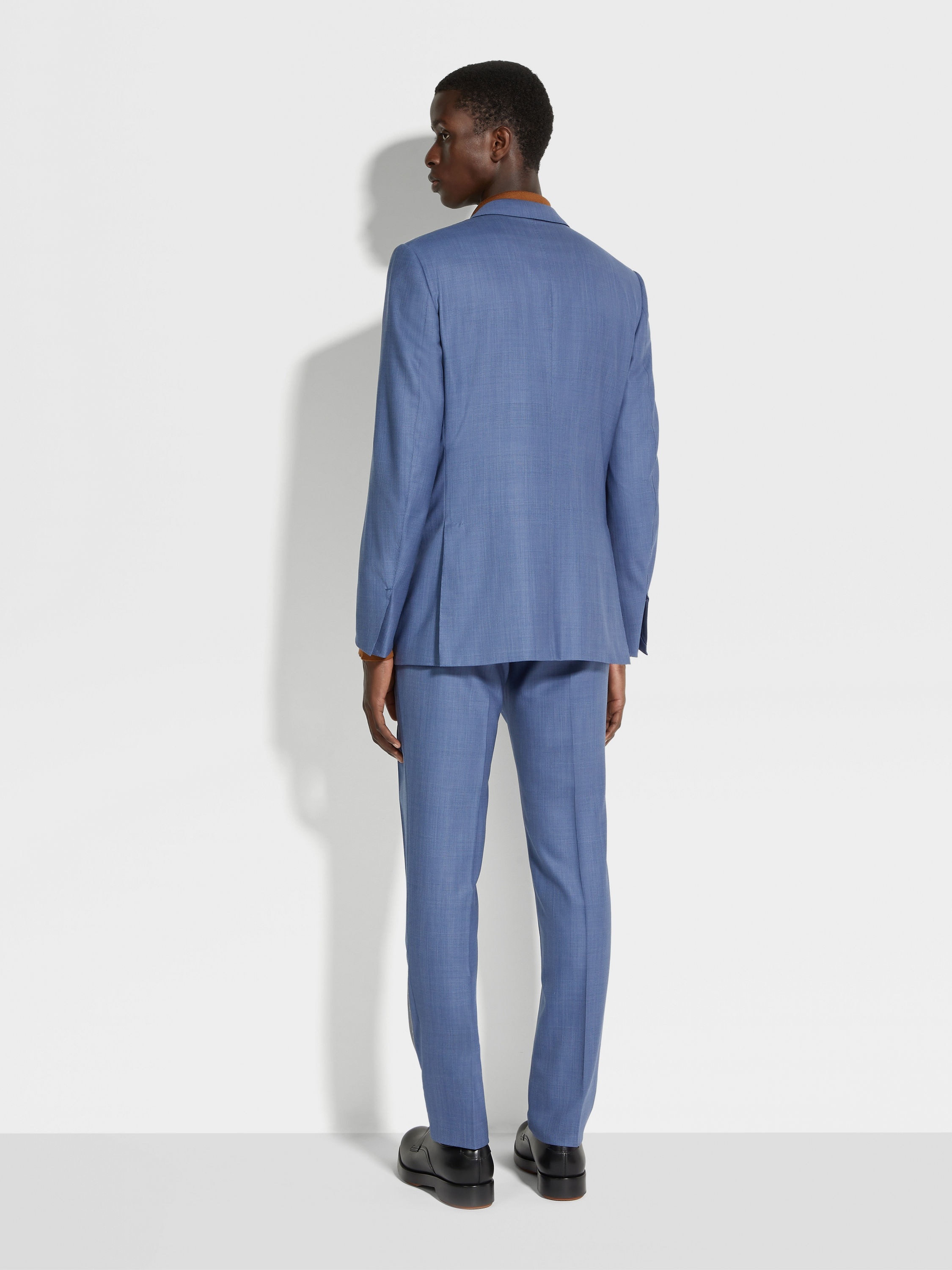 AVIO BLUE CENTOVENTIMILA WOOL SUIT - 4