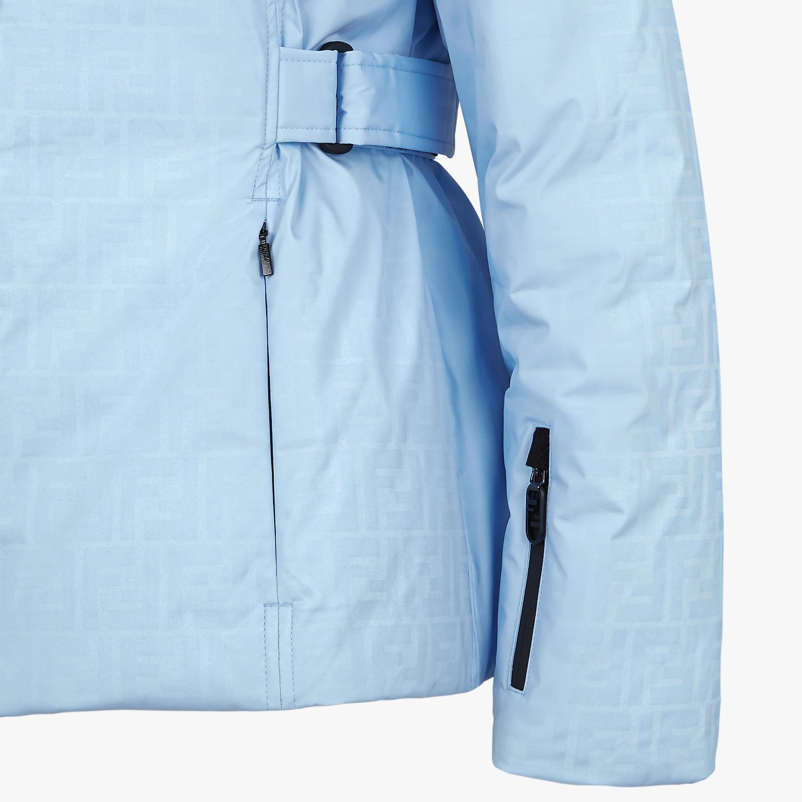 Light blue tech fabric down jacket - 4