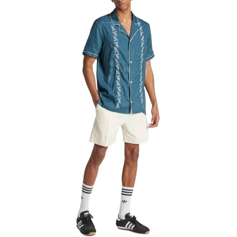 adidas adidas Originals Leisure Bowling Shirt Asia Sizing 'Teal' IR8401 outlook