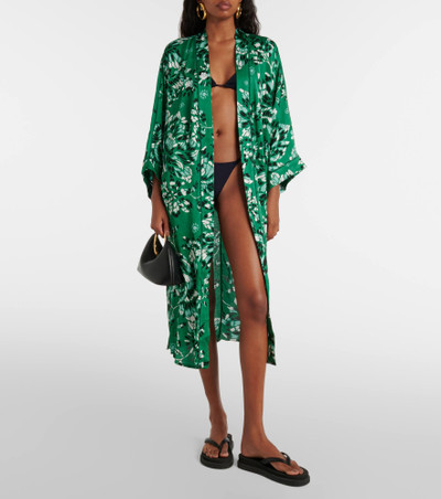 Poupette St Barth Erica floral beach cover-up outlook