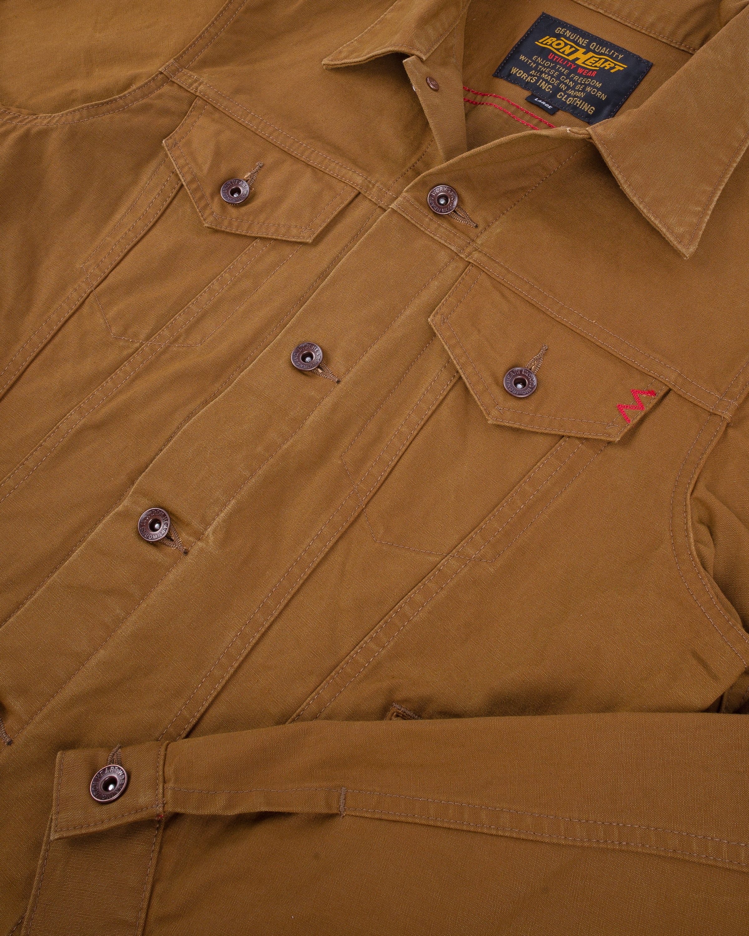9OZ CANVAS TYPE III JACKET - BROWN - 10