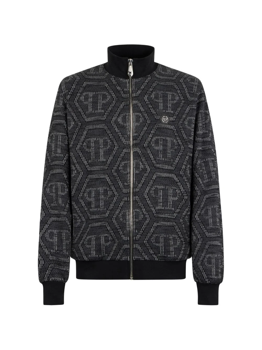 monogram-jacquard tracksuit jacket - 1