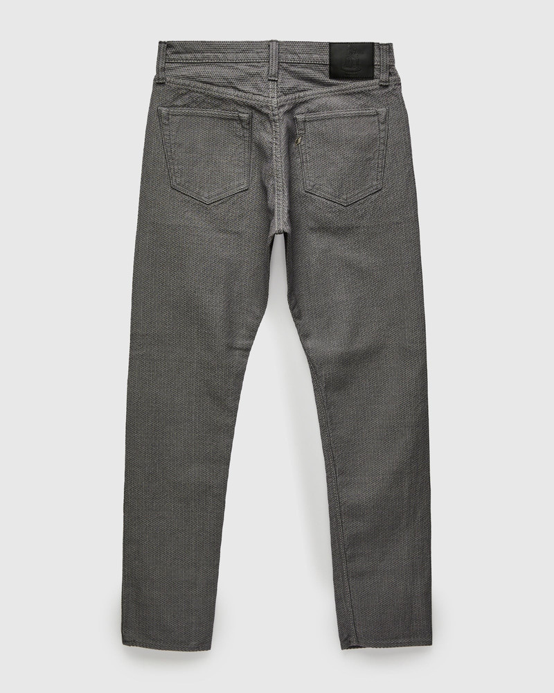 Pure Blue Japan 1177-GRY Gray x Black Sashiko Denim - Relaxed Tapered Fit outlook