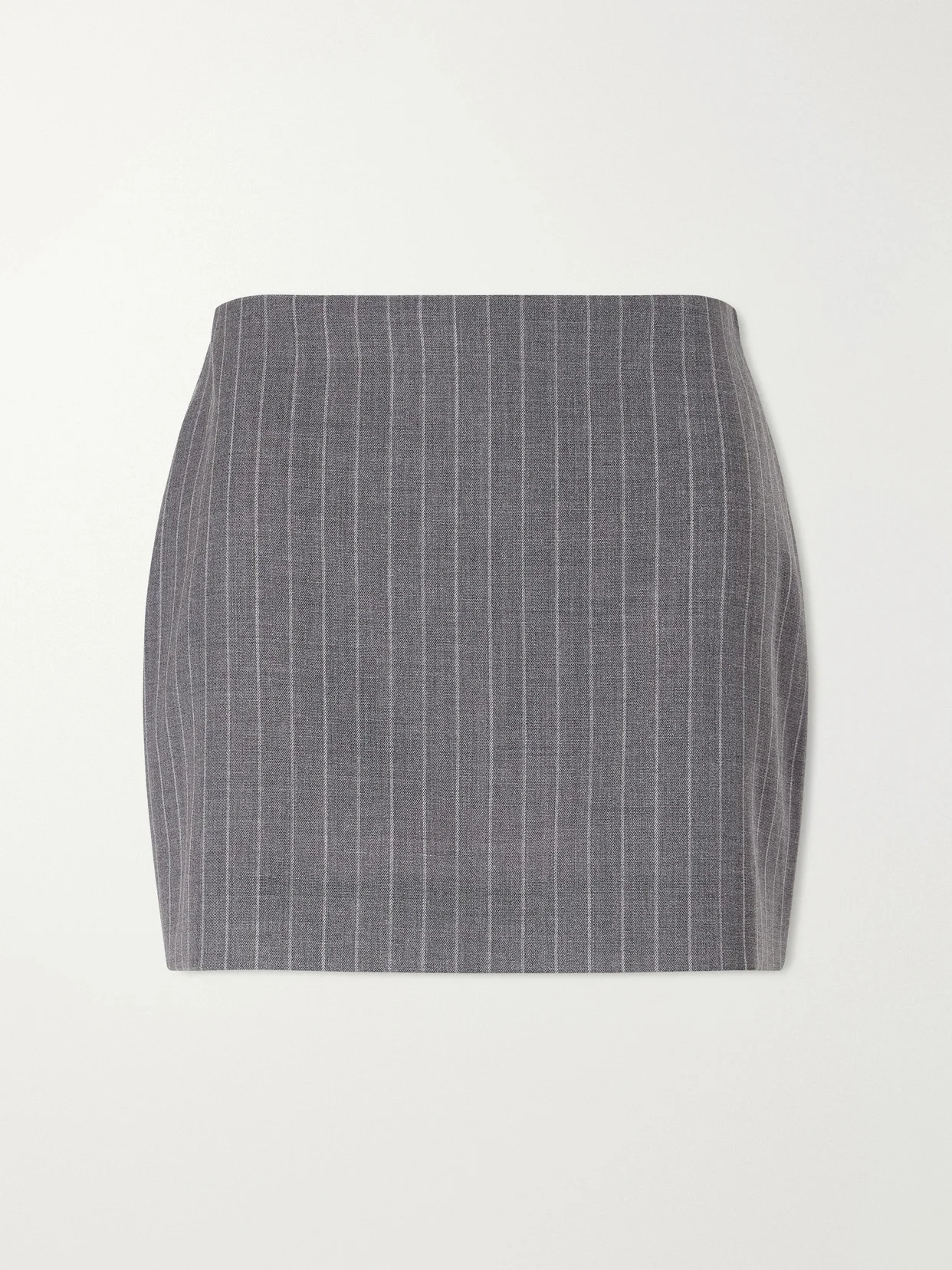 Striped Wool Mini Skirt - 1
