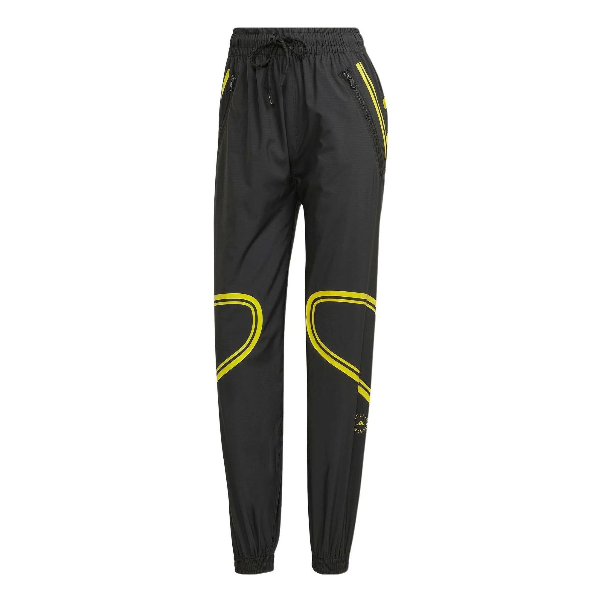 (WMNS) adidas Stella McCartney TruePace Woven Pants 'Black Green' HG2008 - 1