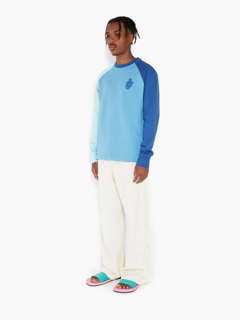 press-stud detail bootcut trousers 3