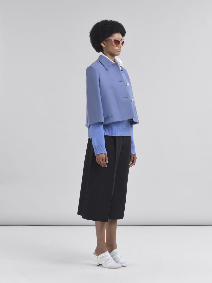 INDIGO COTTON JACKET WITH MARNI SYMBOL - 6