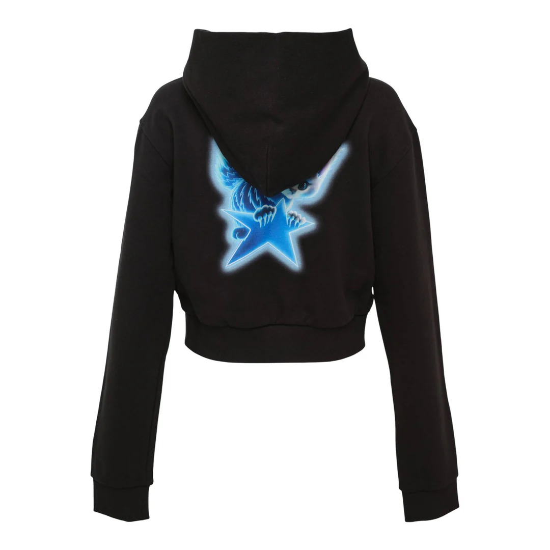Black Womens Amber Cropped Sweater - 2