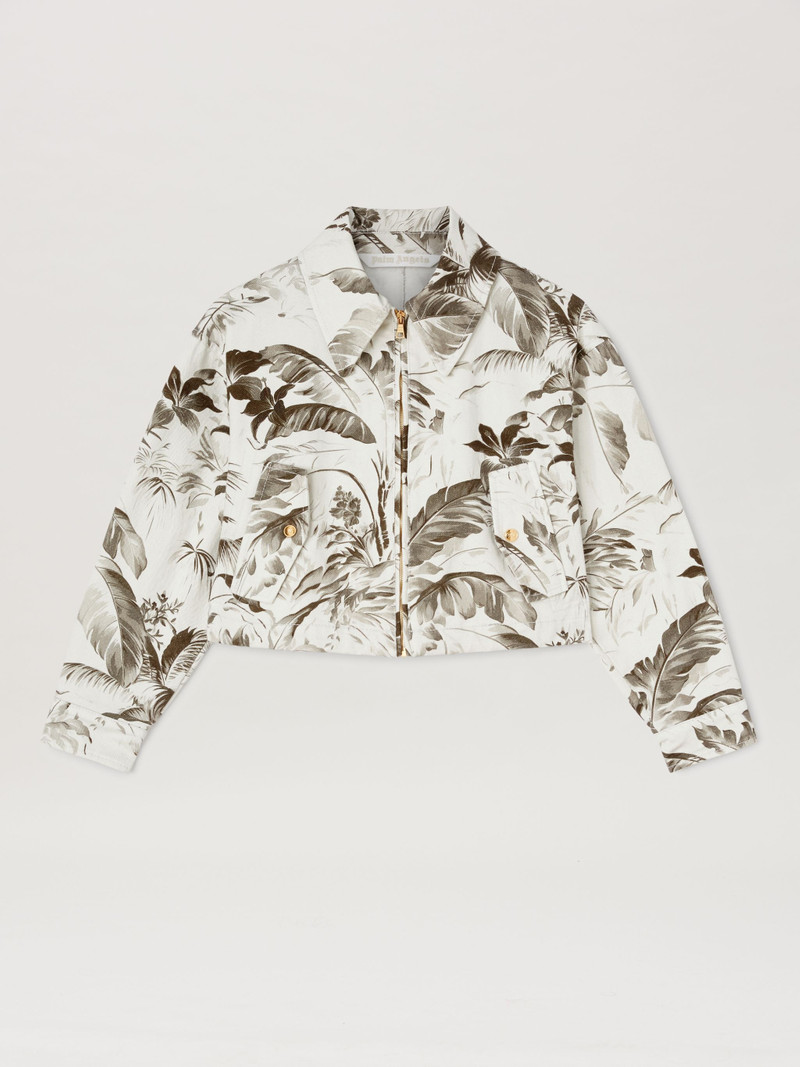 Jungle print crop Jacket - 1