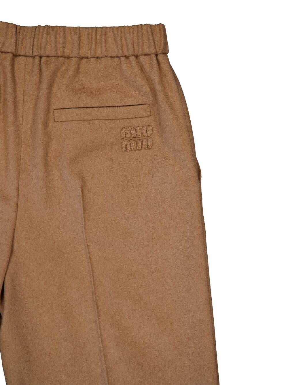 elastic-waist woven trousers - 3