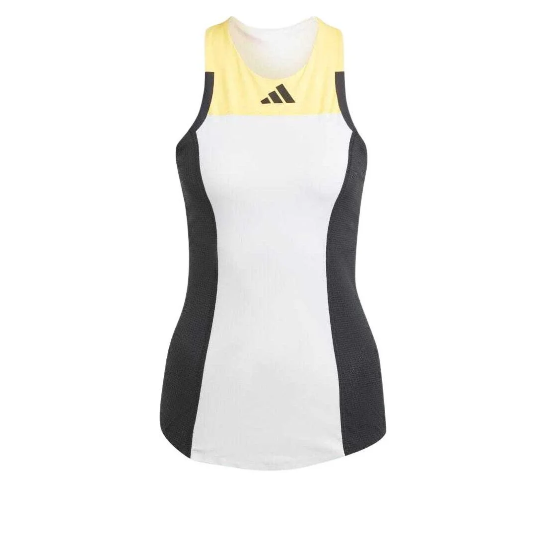 (WMNS) adidas Tennis HEAT.RDY Pro Y-Tank Top Asia Sizing 'White Yellow Black' IN6494 - 1
