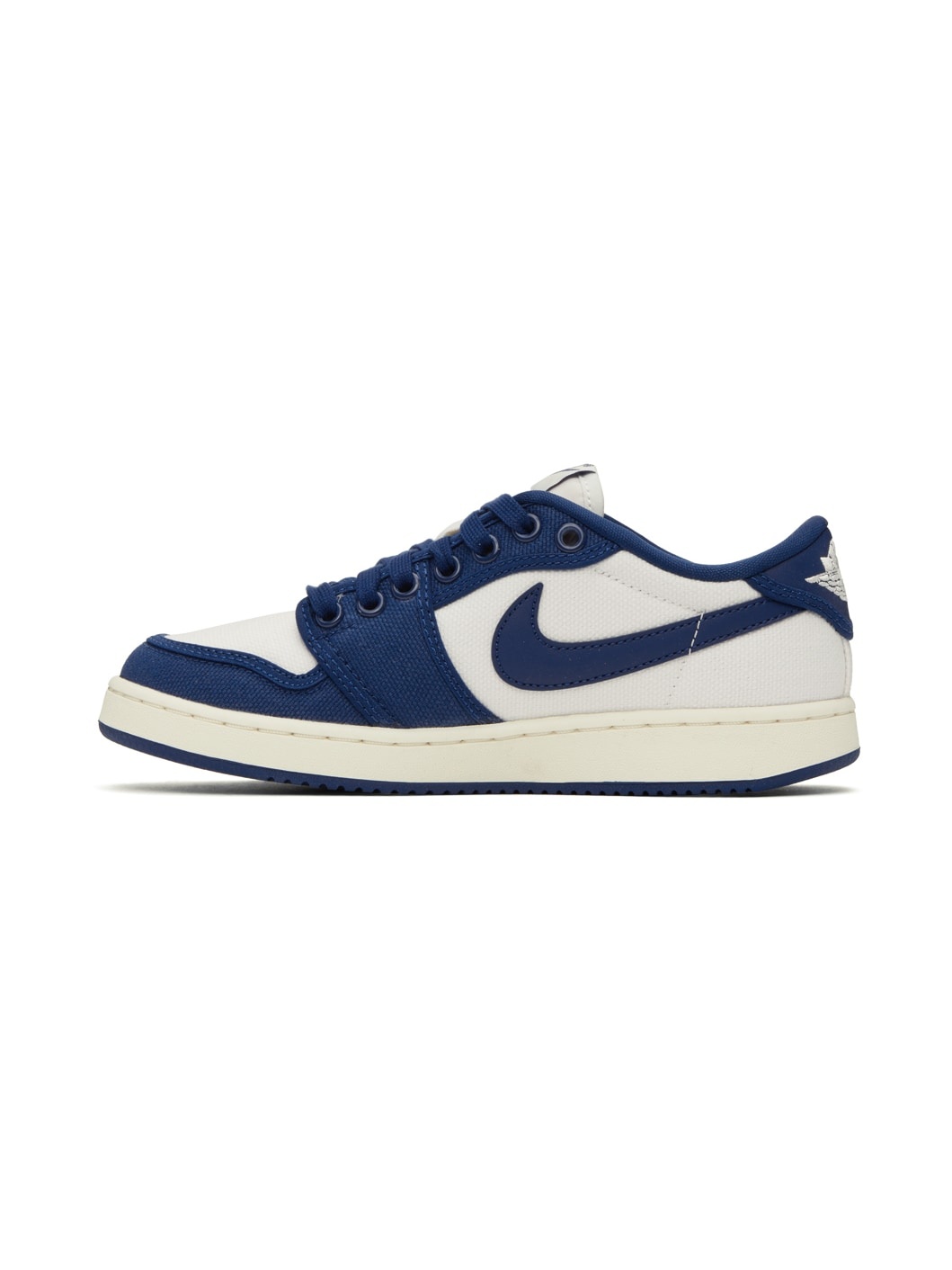 White & Blue AJKO 1 Low Sneakers - 3