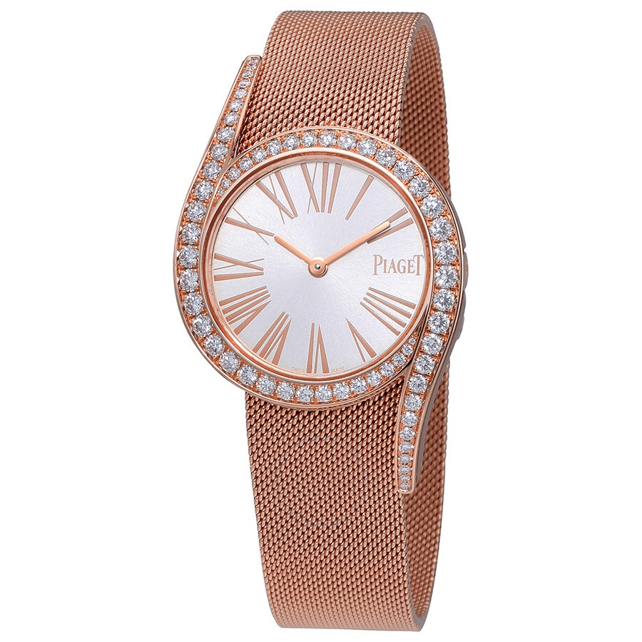 Piaget Limelight Gala Silver Dial 18kt Rose Gold Ladies Watch G0A41213 - 1