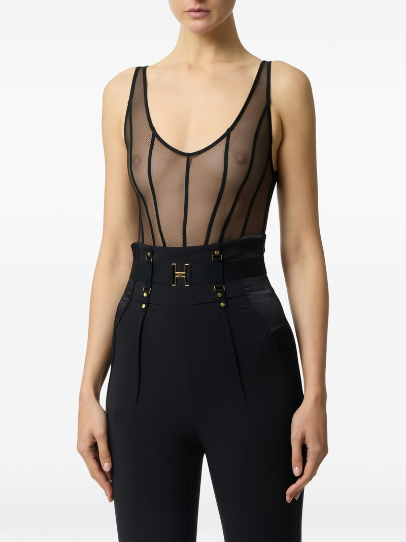 micro-mesh tulle bodysuit 3