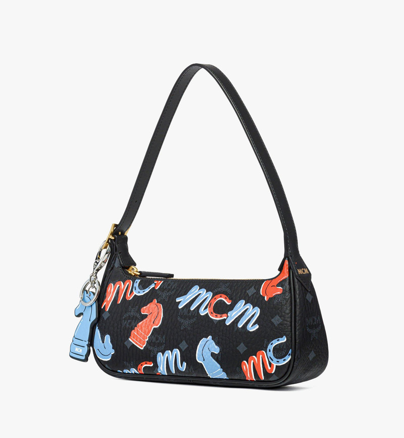 MCM Year of the Horse Aren Shoulder Bag in Visetos outlook