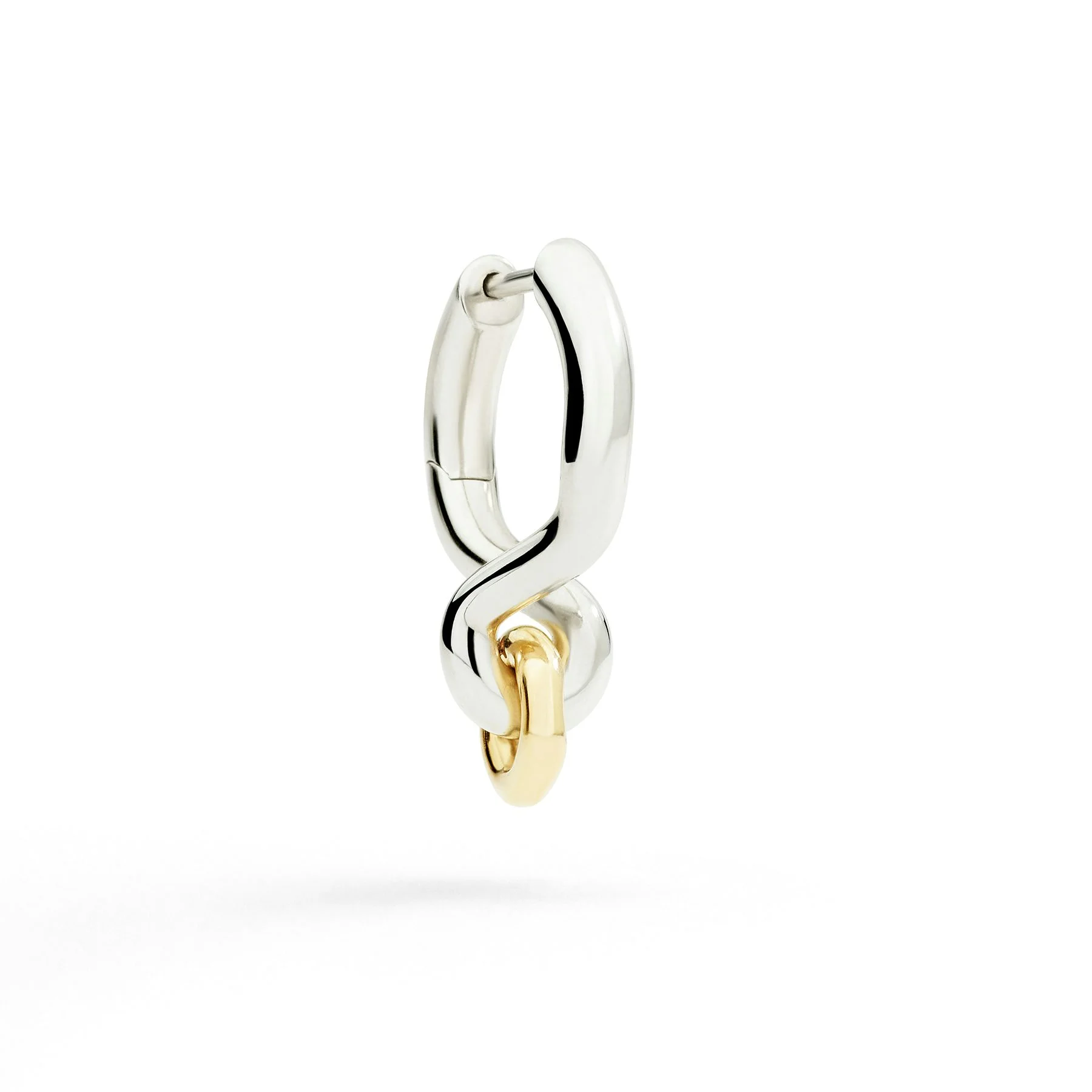STERLING SILVER CHARM HOLDER EARRING - 1