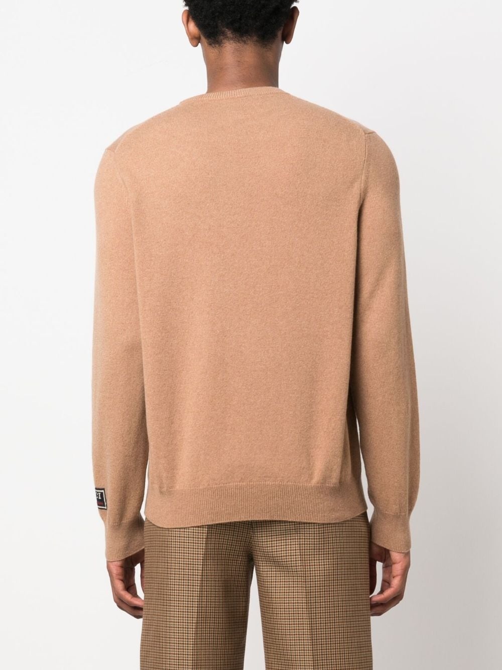 logo patch cashmere jumper - 4