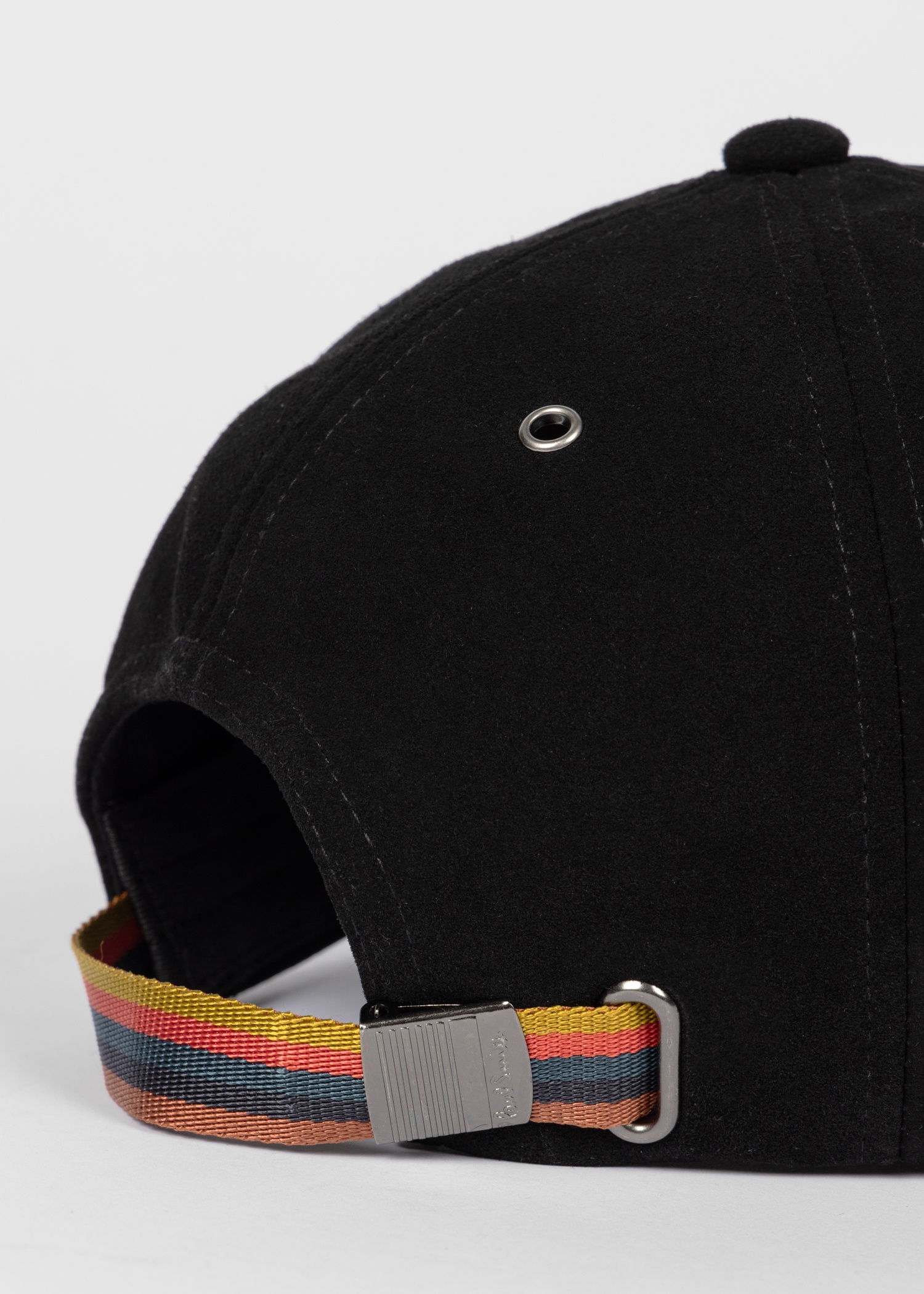 Black Suede Baseball Cap - 3