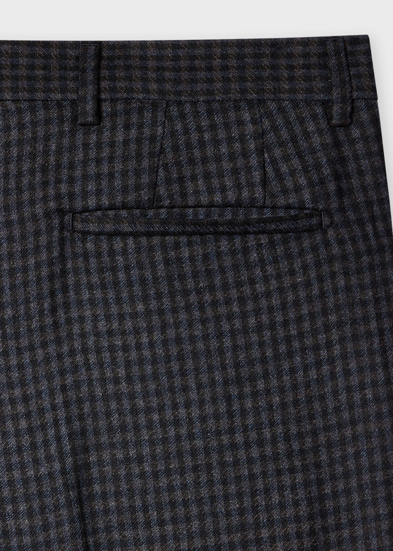 Navy Check Wool Buggy-Lined Suit 3