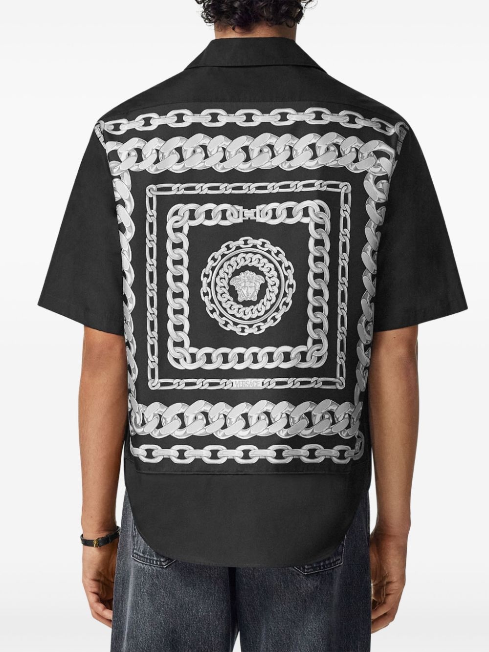 Medusa Chains embroidered shirt - 4