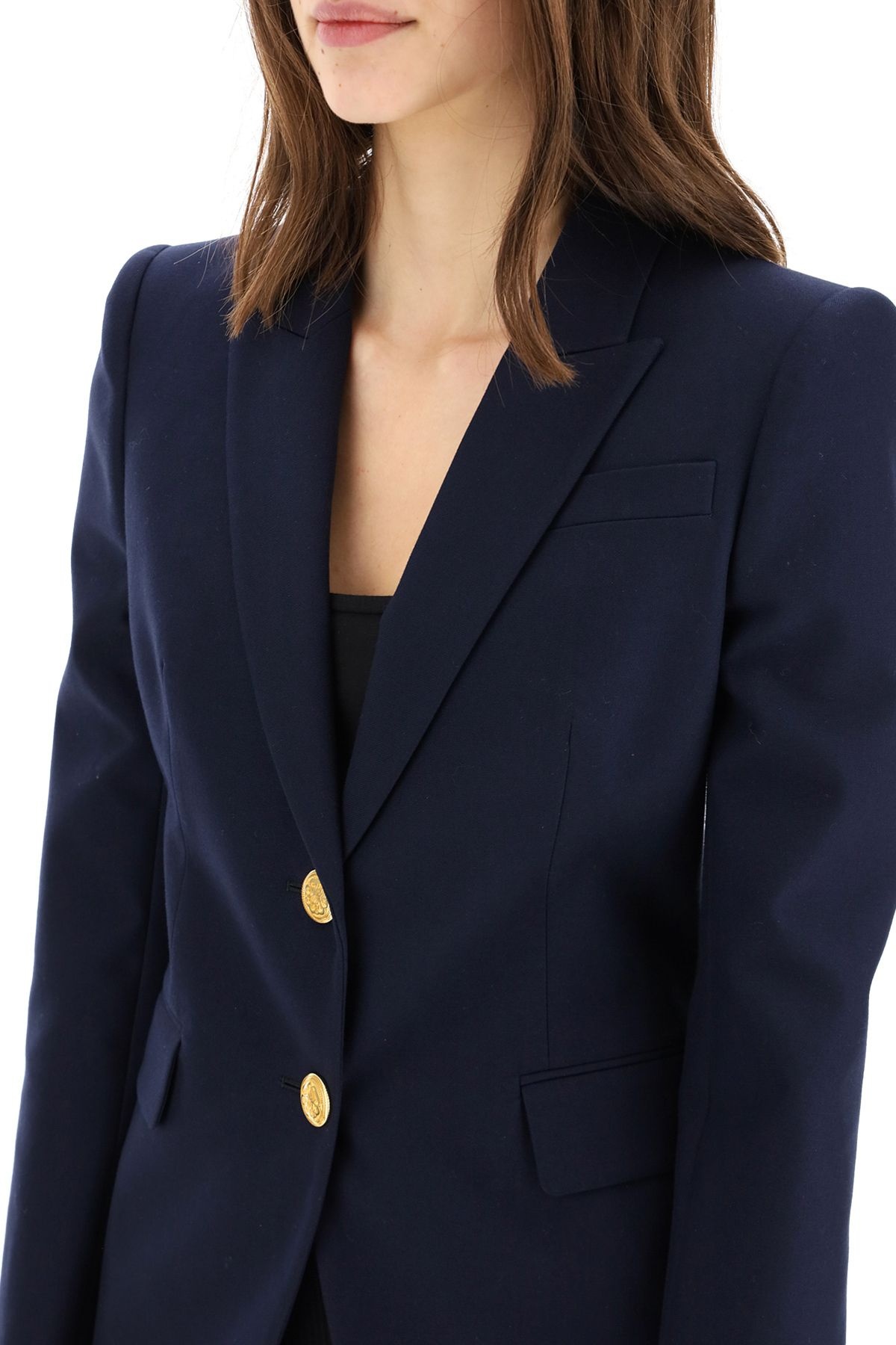 SINGLE-BREASTED COTTON BLAZER - 5