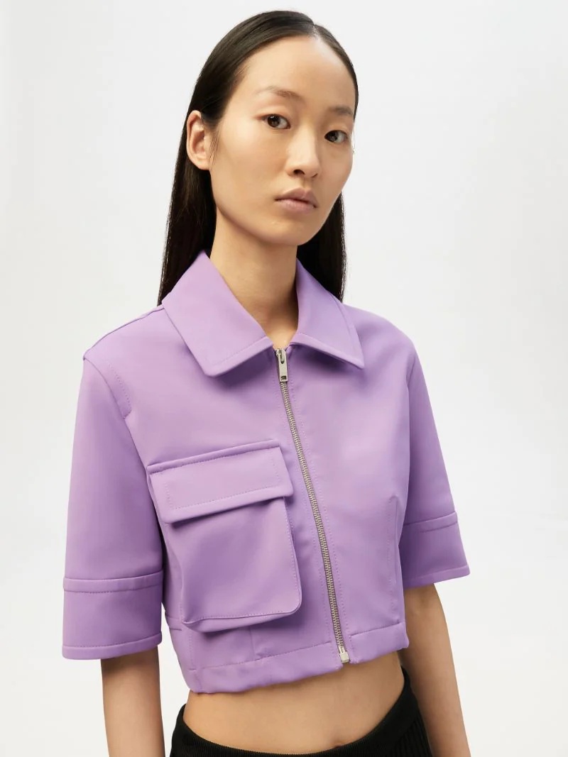 CROPPED ZIP UP TOP - 6