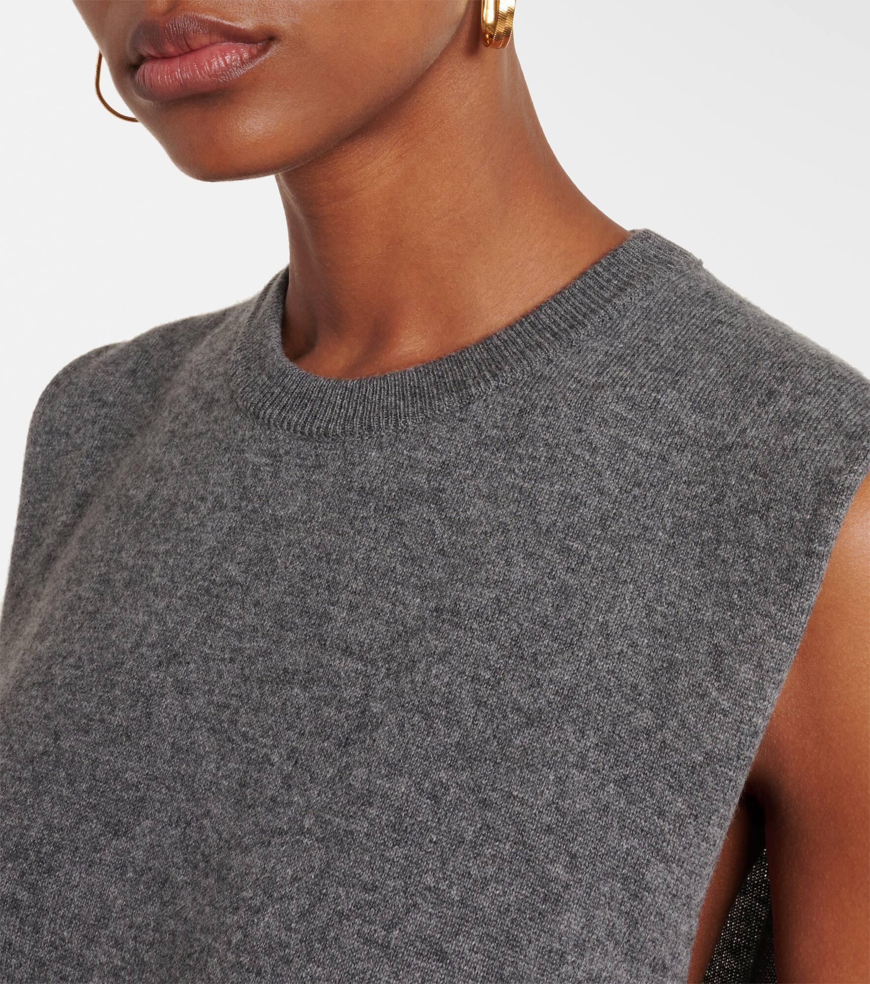 Cashmere sweater vest - 4