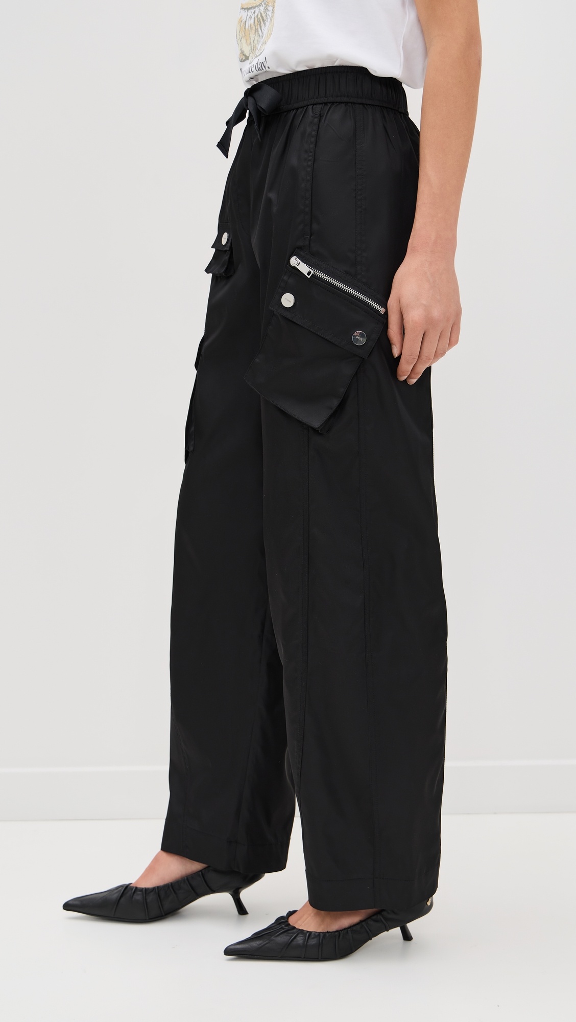 Duchesse Nylon Oversized Elasticated Pants - 3