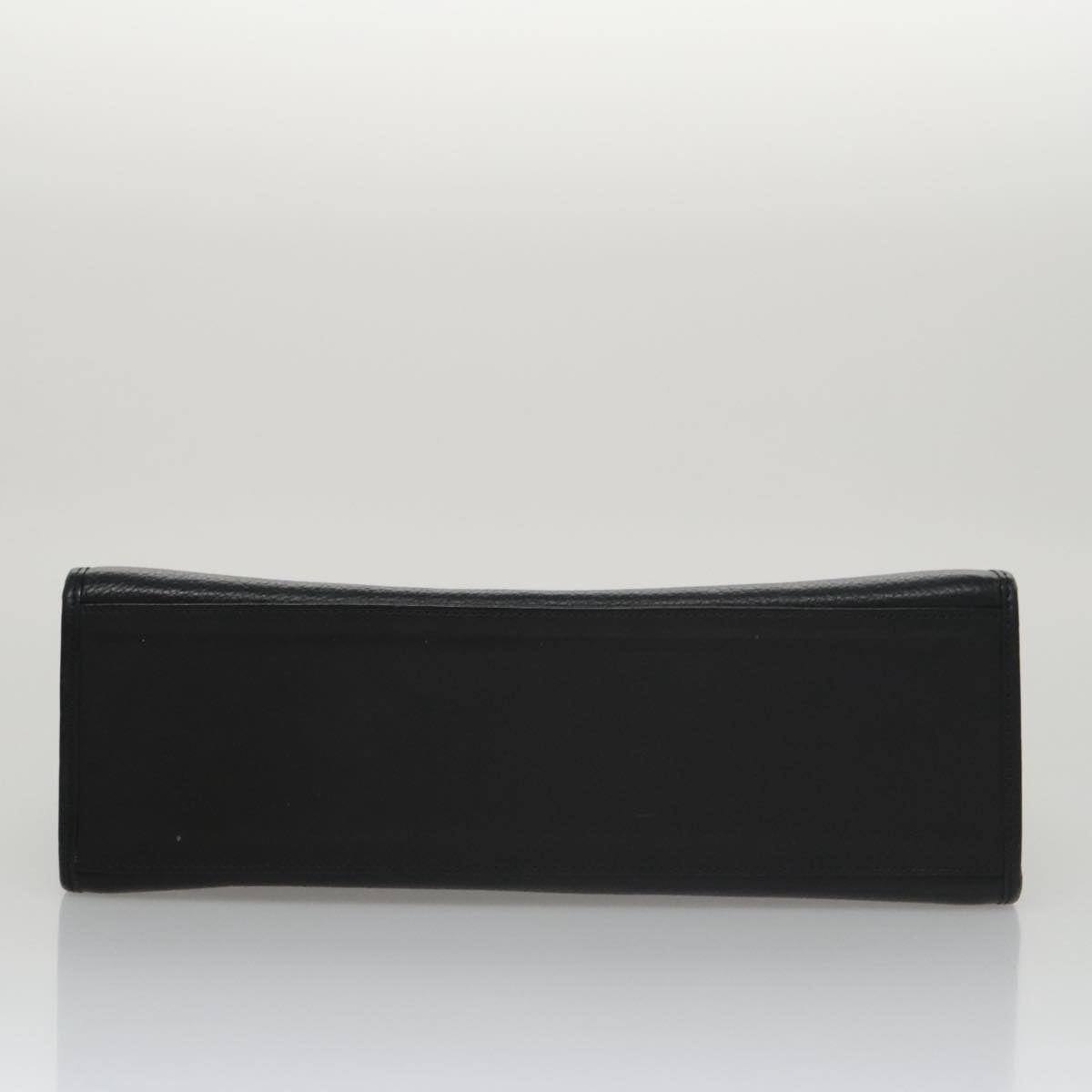 Burberry Hand Bag Leather Black Silver - 5