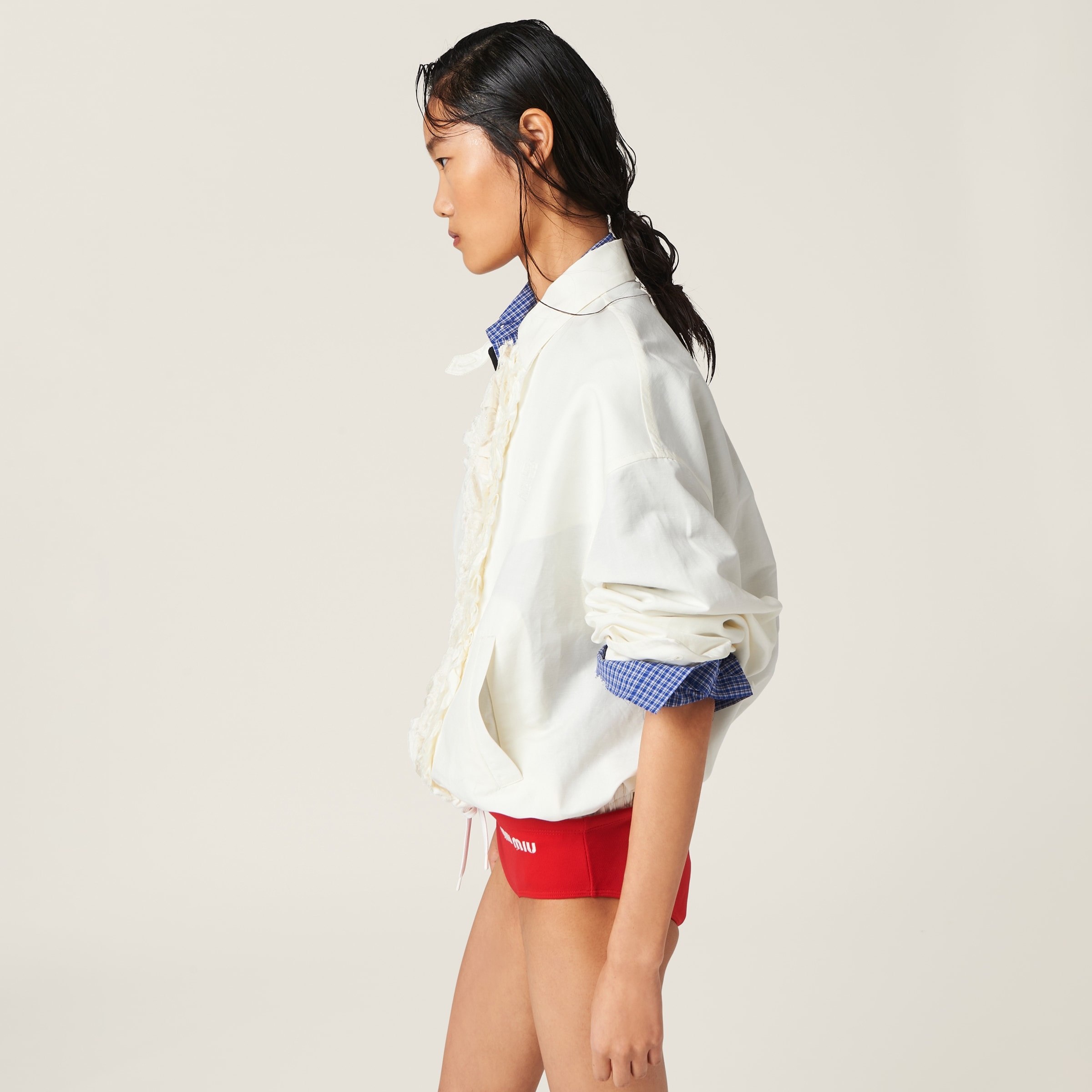Washed slubbed canvas blouson jacket - 5