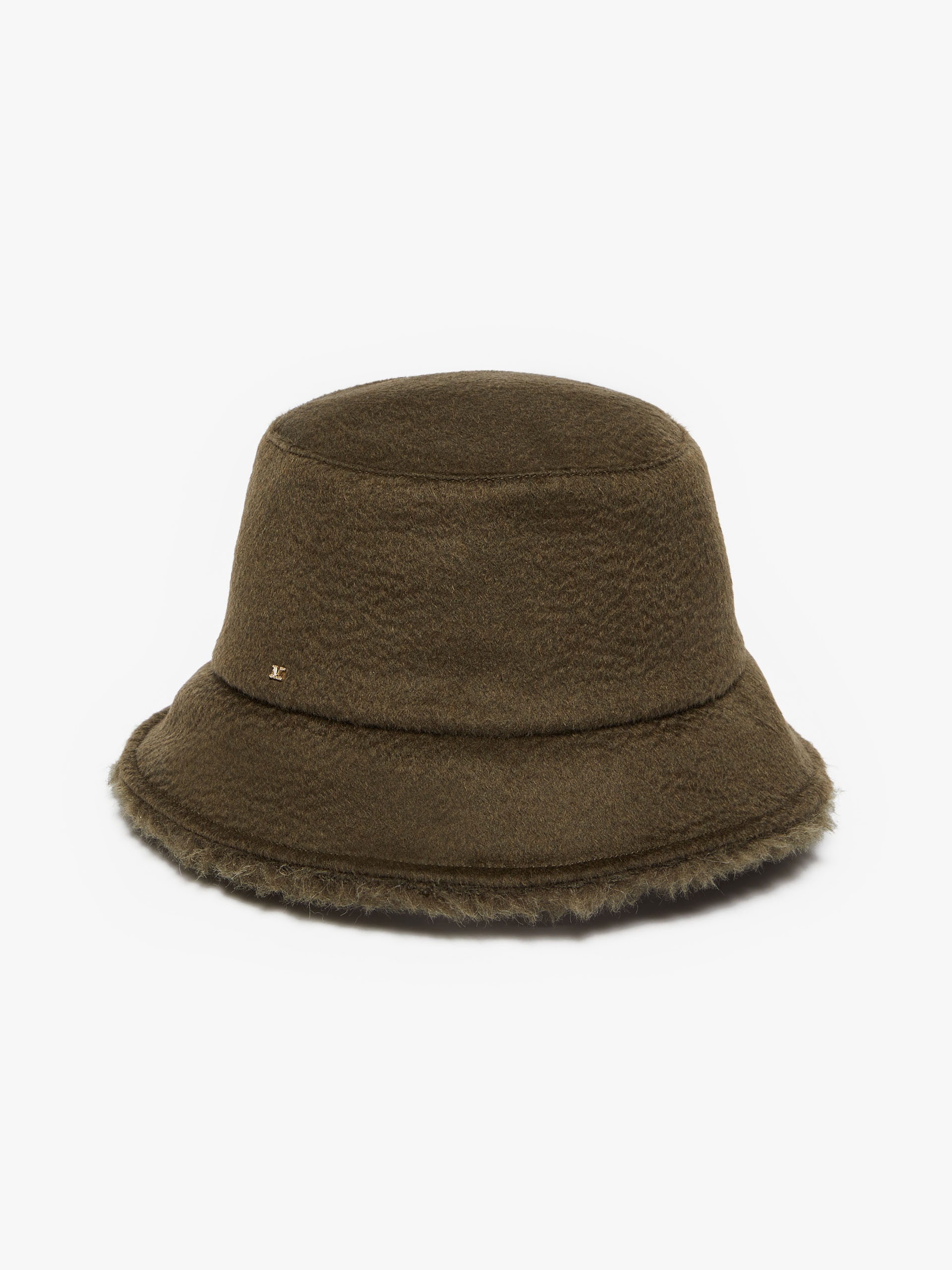 FIDUCIA1 Camel-hair and Teddy cloche hat - 1