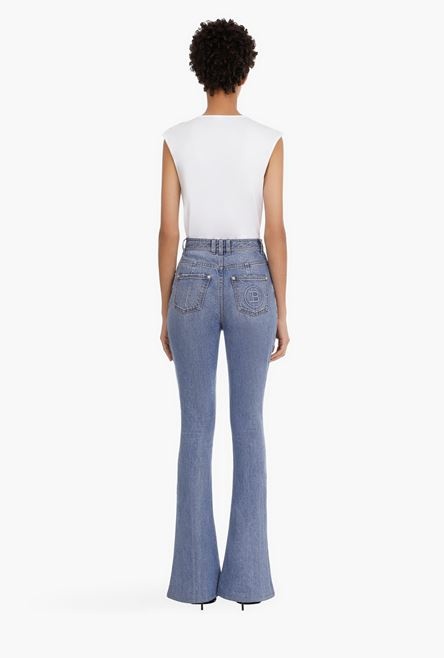 High waist denim bootcut jeans - 3