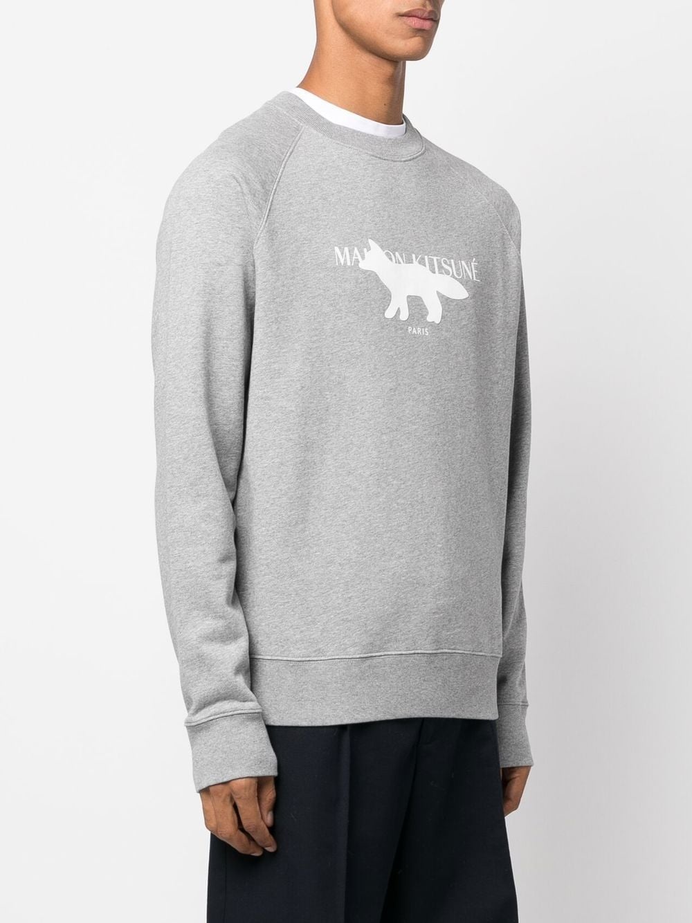 logo-print cotton sweatshirt - 2