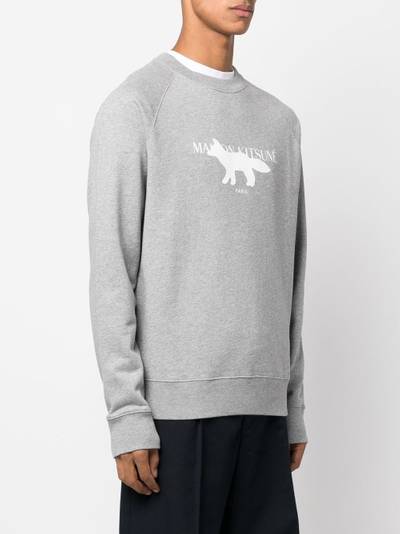 Maison Kitsuné logo-print cotton sweatshirt outlook