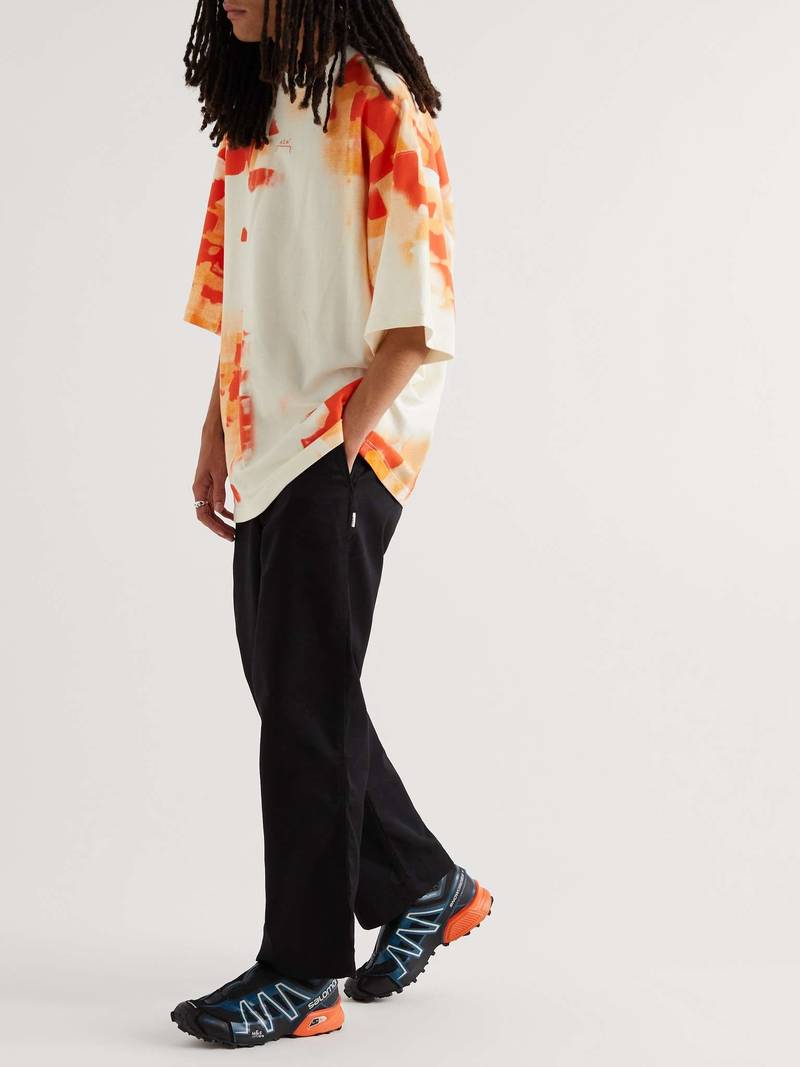 A-COLD-WALL* Logo-Embroidered Printed Cotton-Jersey T-Shirt outlook
