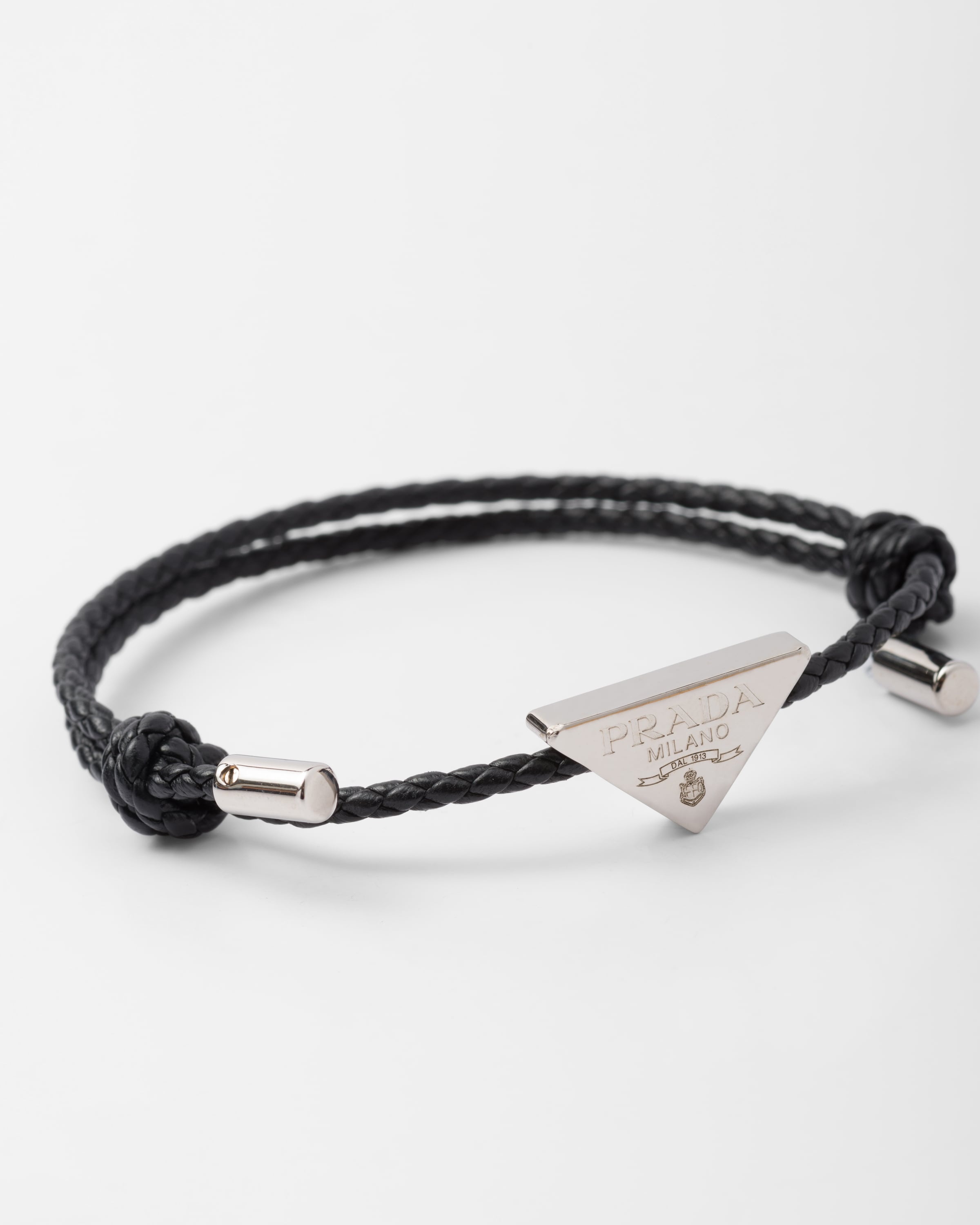 Braided nappa leather bracelet - 2