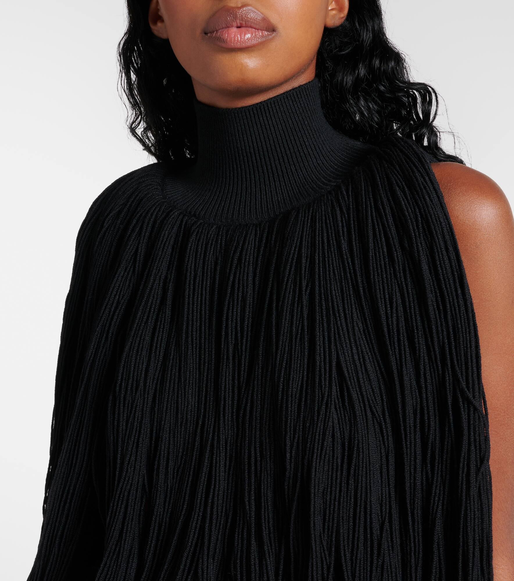 Fringed wool sweater - 4