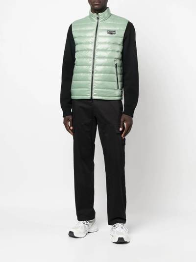 DUVETICA logo-patch quilted gilet outlook