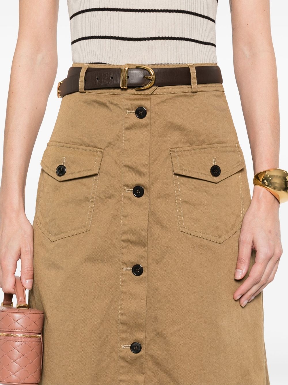 cotton midi skirt - 5