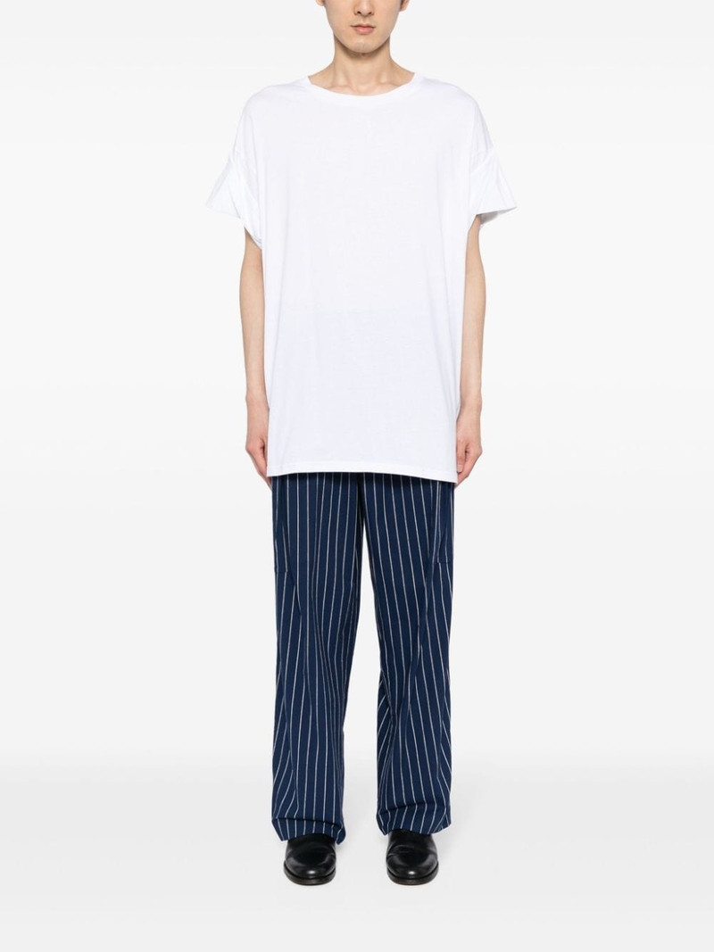 MARINA YEE pinstripe-pattern wide-leg trousers outlook
