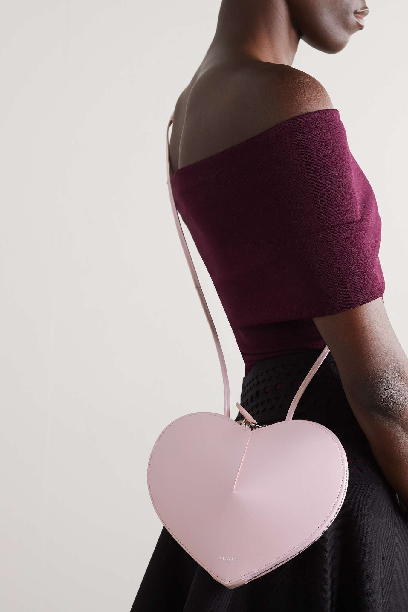 Le Coeur heart-shaped leather shoulder bag - 2